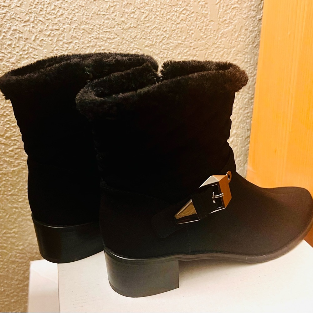 Black ankle boots